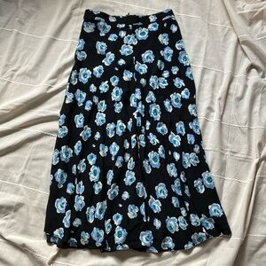 Zara floral maxi skirt